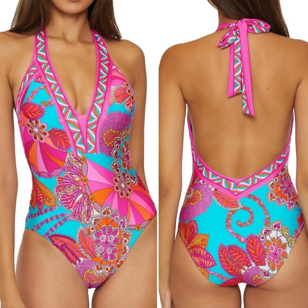 TRINA TURK Meilani One Piece Swimsuit! Retail $172